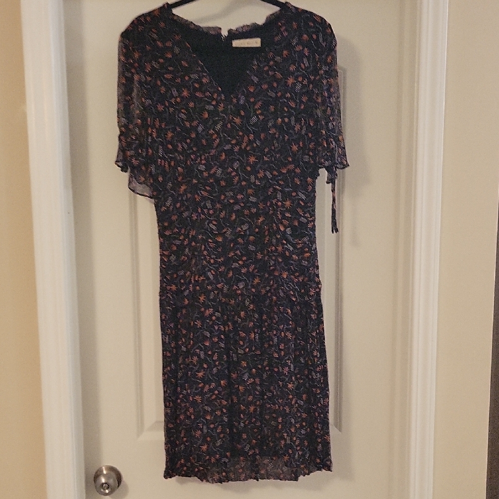 Stevie May Pink Sheath Dress with Flutter Sleeves